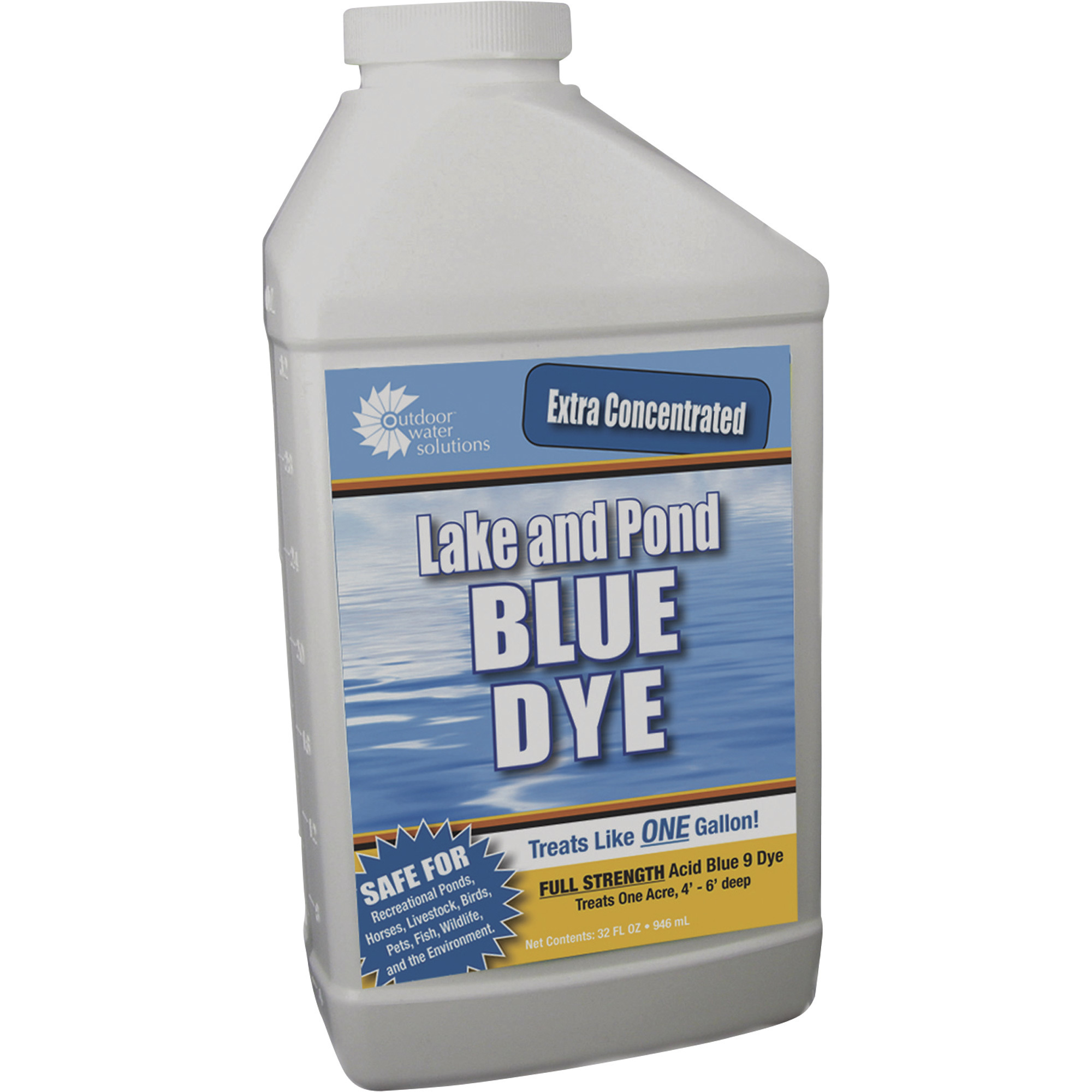 Outdoor Water Solutions Pond Dye Concentrate, Blue, Model# PSP0125